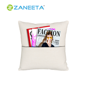 <span class=keywords><strong>Federa</strong></span> per <span class=keywords><strong>Cuscino</strong></span> Vuota per Sublimazione <span class=keywords><strong>con</strong></span> Tasca Porta Libro, in Lino Liscio, per Stampa Personalizzata - Product Image 1