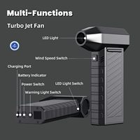 Ventilateur turbo électrique puissant portable rechargeable souffleur d'air portable sans fil petit turbo violent jet fan souffleur d'air