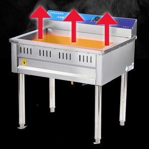 Fritadeira Elétrica Vertical Comercial em Aço Inoxidável Multifuncional com Grande Tanque de Óleo Fritadeira para Frango Frito 9000W - Product Image 2