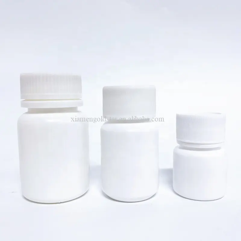 HDPE biodegradabile capsula barattolo 30mg 50mg bottiglia di plastica farmaceutica per compresse