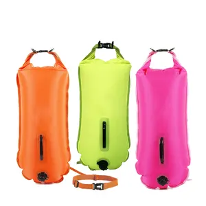 Hot Selling Safety Tow Float PVC Swim Buoy Dry Bag For Swimmer