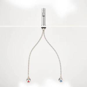 Modern Black Chrome <b>Deck</b> Mounted Single Hole Hot and Cold Water Wash Basin Sink Mixer Faucet Bathroom Tap - Product Image 4