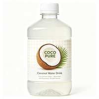 Étiquettes pour bouteilles d'eau de coco Haoxuan Factory Supply, autocollantes, imperméables, imprimées, finition brillante.