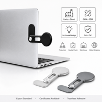 Logo Kustom MagSafe Magnetic Laptop Phone Stand Lipat Aluminium Penyangga Samping Label Pribadi Grosir Hadiah