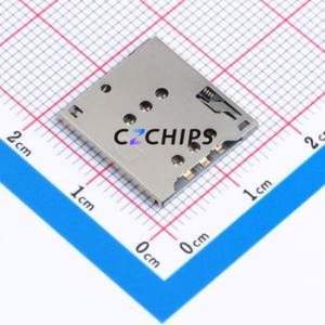 SMC-231-ARP7 SIM Card Connector SMD Connector Self-Return Type Micro SIM Card Card Holder With Card Detection - Product Image 1