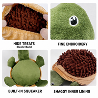 Jouet à mâcher moyen en peluche froissée pour chien, motif dessin animé adorable, résistant aux morsures, en matériau sûr, sonore, anti-ennui, durable