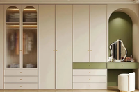 Nouvelle conception de porte coulissante sur mesure pour meubles, laquée, moderne et simple, pour armoire de chambre d'enfant ou petite chambre de villa