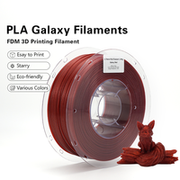 Filamento PLA Galaxy para Impresora 3D Nature3D, 1 kg, Serie Brillante Estrellada, 1.75 mm, Filamento de Color, Varillas de Plástico Rentables