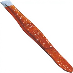 Pince à épiler sourcils incurvée 45-50° personnalisable ASAP, en acier inoxydable, faite à la main, écologique, à pointe coudée, très vendue - Product Image 1