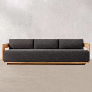 Tối Giản Phong Cách Sang Trọng Hiện Đại Ngoài Trời Gỗ Tếch Vườn <span class=keywords><strong>Sofa</strong></span> Set Với Đệm Không Thấm Nước Patio Đồ Nội Thất Thiết Lập Cho Sân Sau Sử Dụng - Product Image 5