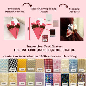 CANYUAN شخصية مخصصة 9-خلات زهرة زرقاء مقاطع نسائية لطيفة مخصصة بالجملة - Product Image 3