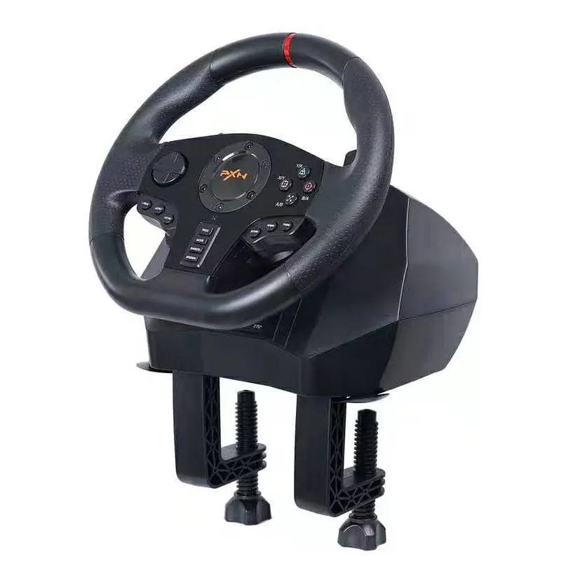 PXN V900 Multi-Platform Vibration Audio 900 Degree Video Game Steering Wheel for xbox series, ps4, ps3, pc, switch