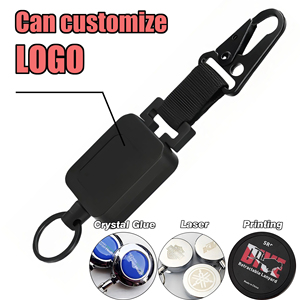 XXH-P009 Essentieel Voor Outdoor Camping Vierkant Zwart Plastic Sleutel Intrekbare Badge Haspel Sublimatie Intrekbare Badge Houder - Product Image 2