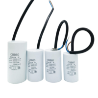 CBB60 30uF 450VAC AC-Motorbetriebskondensator mit Kabel für Waschmaschinen und Wasserpumpen