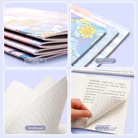 Carnet A5 à couverture rigide motif dessin animé mignon, Journal rétro cousu pour étudiants, Papeterie en gros pour prix