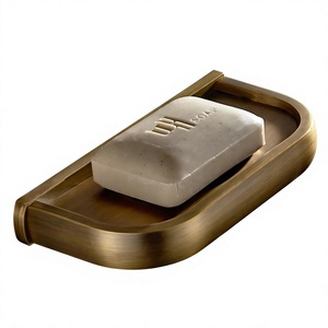 Support mural en laiton antique pour savon, ensemble de salle de bain de luxe, décoration moderne pour la maison, porte-savon antique, porte-savon durable de haute qualité - Product Image 1