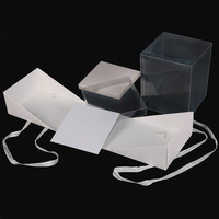 Caja para Pastel de Boda Ecológica Personalizable con Ventana Transparente, Logotipo Personalizado y Grabado en Relieve, Estilo Carpeta, Embalaje de Panadería Reciclable