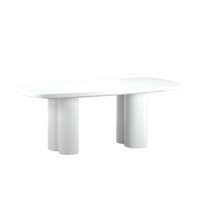 Table à manger industrielle moderne en ciment du Vietnam avec pieds en métal, mobilier en béton préfabriqué Wabi Sabi, fournisseur direct, faible MOQ - Product Image 6