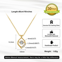 Collier Pendentif Œil Turc en Argent Sterling 925 avec Moissanite Ronde VVS D de 4 mm, Bling Bling, pour Femme, Anniversaire - Vente Flash Dropshipping