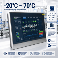 Mochuan MC4070E HMI Pantalla Táctil de 7'' con Resolución de 800x480, CPU ARM de 600MHz, Amplio Rango de Temperatura, Software Gratuito para PLC Modbus