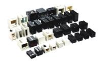 Boîtier de compteur numérique électrique Sanhe 4875 48x48x88mm en ABS noir avec bornes enfichables