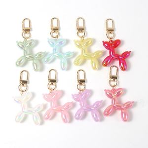 Laser Balloon <b>Dog</b> Colorful Key Chain Cartoon Creative Small Animal <b>Dog</b> <b>Keyrings</b> 2024 New Fashion Art Trendy Keychain - Product Image 2