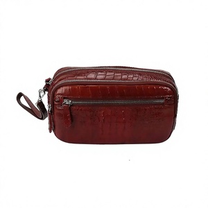 Pochette de luxe Luxali 2026 en cuir de crocodile et d'alligator pour homme avec fermeture éclair – Prix compétitif direct usine – Sac portefeuille - Product Image 3