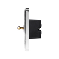 Interrupteur mural tactile Touchmi EU/UK en aluminium, 1/2/3 gangs, 1 voie, style rétro de luxe, pour usages multiples