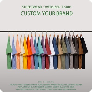 OEM Heavyweight Bulk Oversized Tshirt Custom logo Printing Plain Tee <b>Shirt</b> Short Sleeve Blank Cotton Plus Size Men's T-<b>shirts</b> - Product Image 3