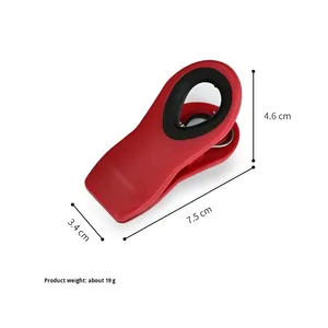 Clip de fermeture multi-usages en plastique simple, anti-humidité, pour sacs, aimants promotionnels de qualité alimentaire pour réfrigérateur, pour collations domestiques - Product Image 2