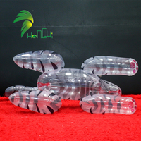 Jouet gonflable transparent Hongyi en forme de tigre, animaux gonflables personnalisés, tigre transparent blanc gonflable