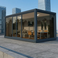 Nouvelle Salle de Réunion Mobile Exquise Xiamao, Bâtiment de Bureau Temporaire à Mur Rideau en Verre Personnalisable