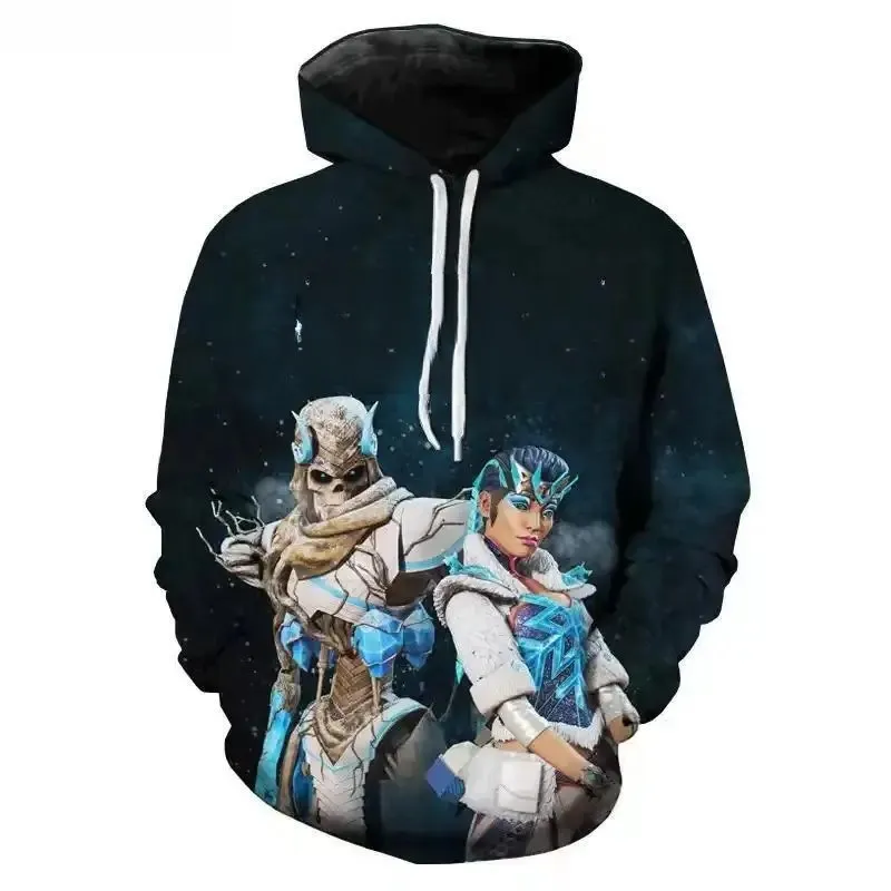 Fitspi primavera más nuevo 3D impreso juego sudaderas con capucha hombres Hoody juego manga larga Otoño Invierno ropa de talla grande