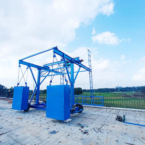 Carro de seguridad anticolisión para plantillas de pared 1T/2T, carro de construcción con barandilla de puente, carro de cesta telescópico autopropulsado - Product Image 4