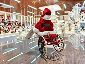 2026クリスマス手作り樹脂サンタクロース三輪車に乗るクリスマスギフト手芸ポリレジンサンタクロース室内装飾用 - Product Image 6