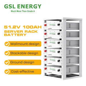 GSL ENERGIA Shenzhen preço de fábrica 5kwh 15kwh 20kwh lifepo4 48v bateria solar 48v 200ah 10kwh lifepo4 bateria de iões de lítio