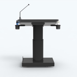 <span class=keywords><strong>Atril</strong></span> con Ruedas, Mesa para Computadora, Podio <span class=keywords><strong>Multimedia</strong></span> con Elevación Eléctrica, Podio para Sala de Conferencias y Aula - Product Image 4