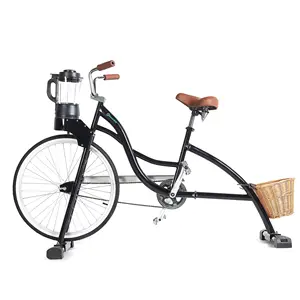 Exi liquidificador preto de bicicleta estacional, imprensa fria de suco personalizada, unicórnio para uso comercial