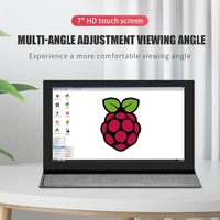 TC703 1024x600 Cadre en métal Écran tactile capacitif de 7 pouces Moniteur portable Écran tactile portable