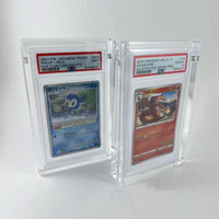 Étui de présentation magnétique en acrylique transparent personnalisé avec un design moderne pour les cartes gradées BGS TCG Baseball Sport