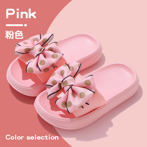 Chaussures d'été mignonnes pour petites filles, style princesse, avec nœuds décoratifs, tendance mode coréenne, pour l'extérieur et l'intérieur - Product Image 5
