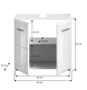 Design tedesco singolo lavello lavello X86A9705 mobili da bagno per set - Product Image 3