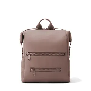 Classic Lightweight Travel Backpack Anti Theft School Bags Custom Casual Unisex Neoprene Pink Backpack