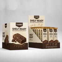 Boîte de présentation en carton détachable personnalisée, type PDQ, pour les collations, les compléments nutritionnels, la vente au détail