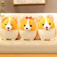 Boneka Anjing Corgi Plushie Custom, Produk Laris di Tiktok, Bersertifikat CE CPC, Hadiah Boneka Hewan Boneka Anjing Corgi Gemuk