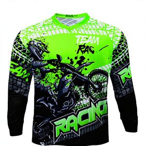 Jersey Personalizado NUEVO para Motocross, Ciclismo, Bicicleta de Montaña, ATV, DH, Carreras, Impreso, Transpirable, 100% Poliéster, Unisex, Largo - Product Image 2