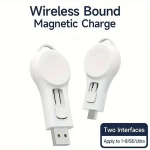 USB/Type <b>C</b> Wireless Smart Watch Charger Magnetic <b>Charging</b> Station for Watch Series 8 7 6 5 4 3 2 - Product Image 3