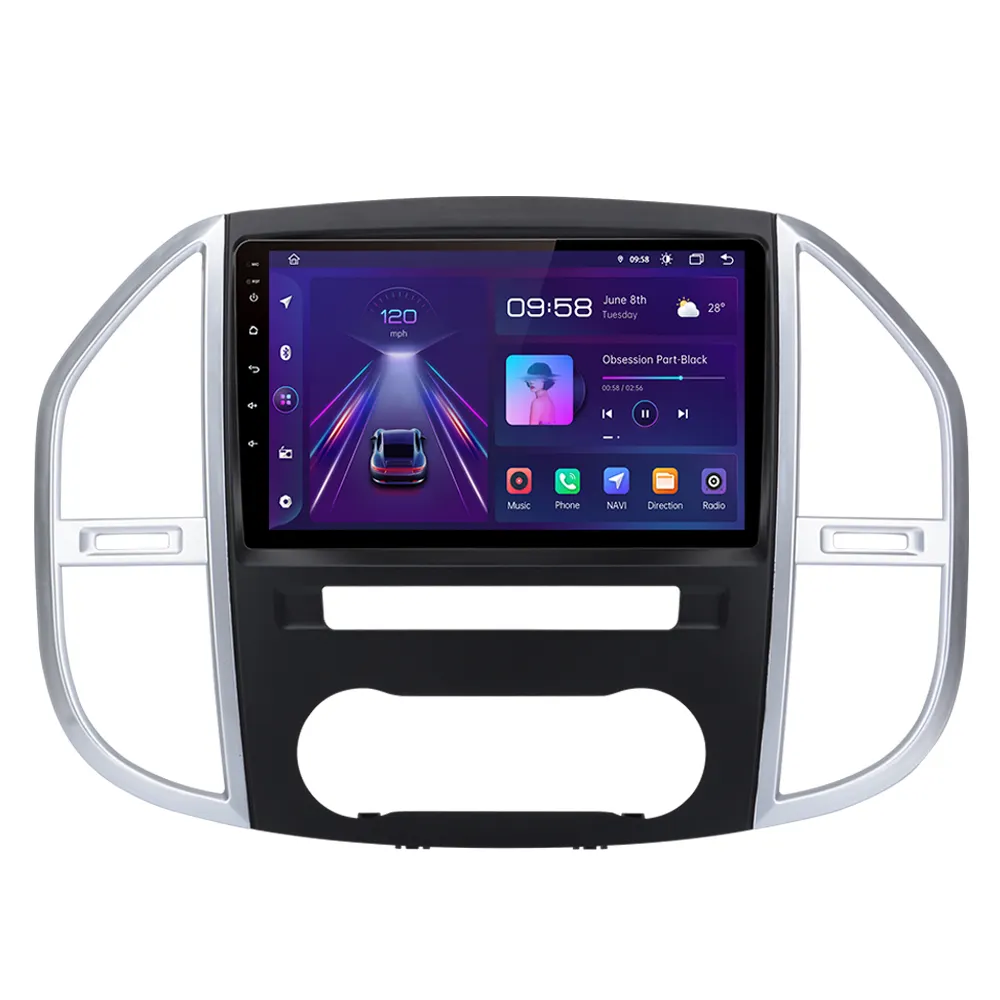 Junsun-Reproductor de DVD para coche, Radio con Android, GPS, V1, 4 + 64GB, para Mercedes Benz Vito W447 2014-2021