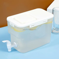 Carafe à thé moderne en plastique de grande capacité 3L/4L, distributeur de jus de fruits, seau à boissons, réfrigérateur à boissons, bouilloire froide portable