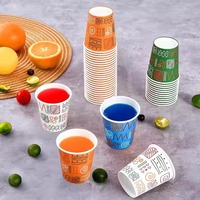 Gobelets en papier jetables imperméables à paroi simple, isolés, imprimés sur mesure pour boissons chaudes (café, thé) - Vente en gros